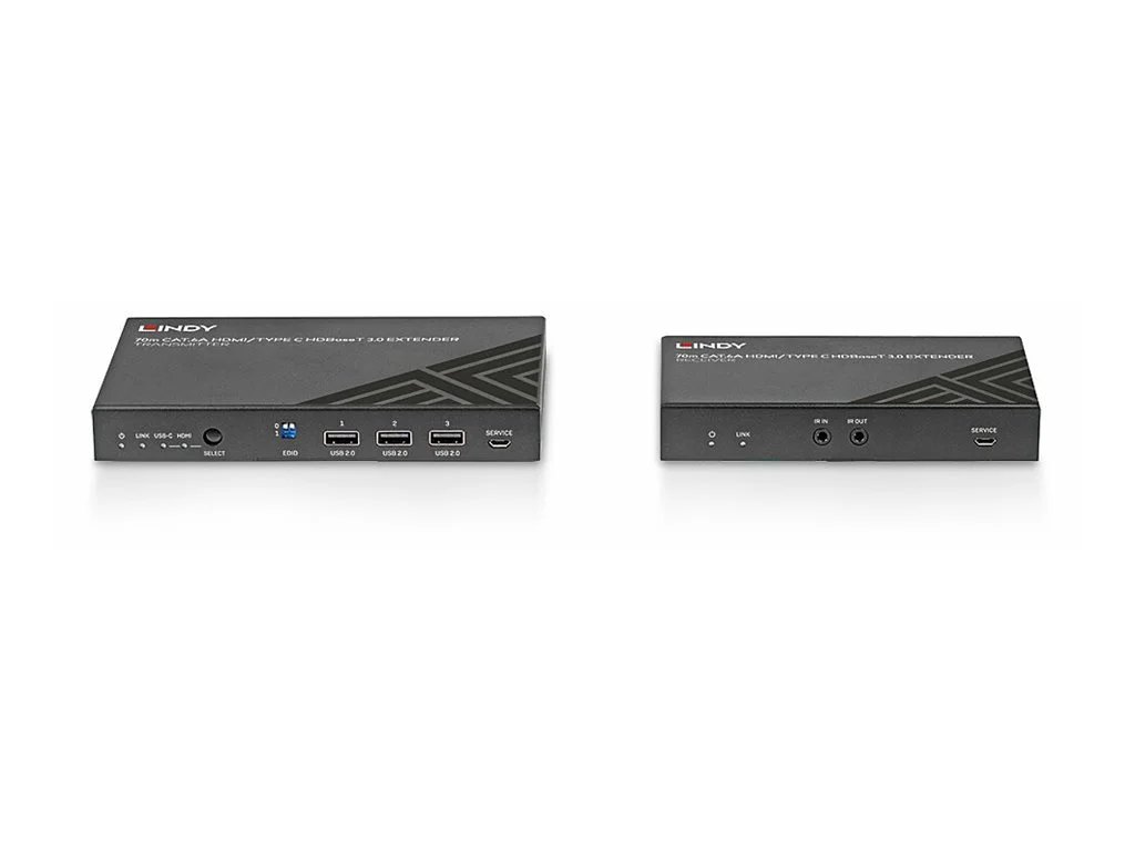 LINDY 70m Cat.6A Type C and HDMI HDBaseT
