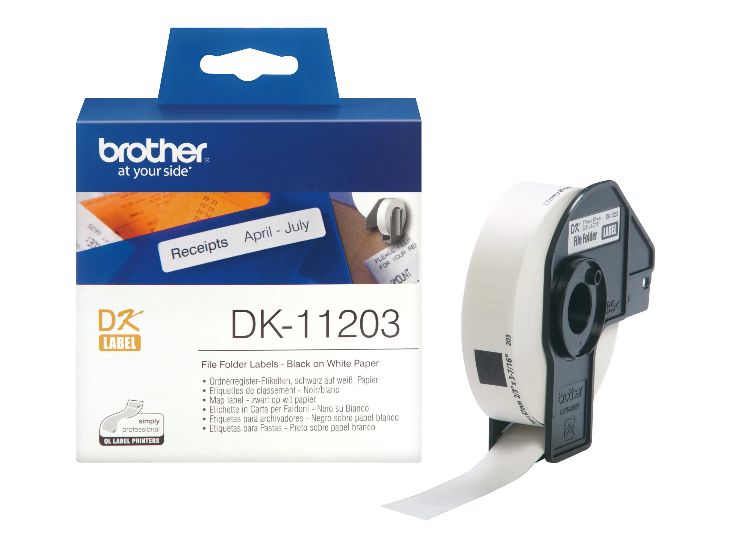 BROTHER DK11203 OrdnerregisterEtiketten