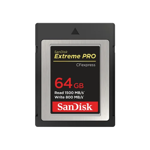 Sdcfexpress 64GB Extreme Pro 1500MB/S R 800MB/S W 4X6