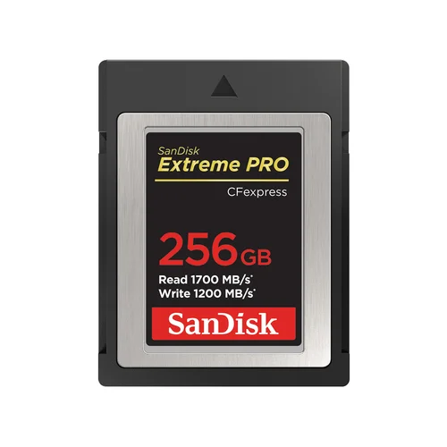 Sdcfexpress 256GB Extreme Pro 1700MB/S R 1200MB/S W 4X6