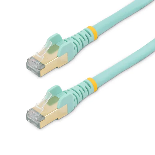 Patch Cable CAT6A 3M Aqua STP 10GBIT/S M/M Snagless