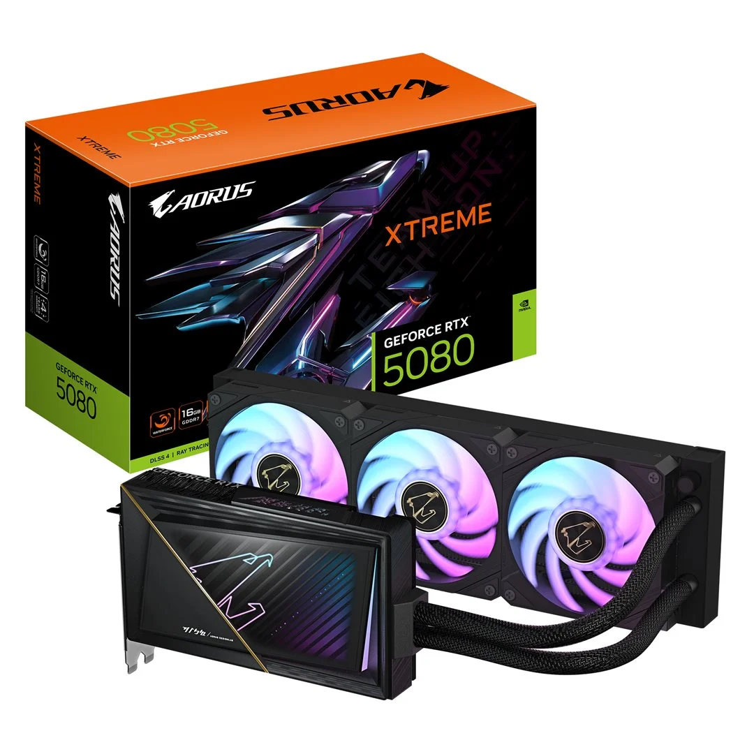 Giga VGA 16GB RTX5080 Aorusx W-16G 3xDP/HDMI Aorus Geforce RTX 5080 Xtreme Waterforce 16G