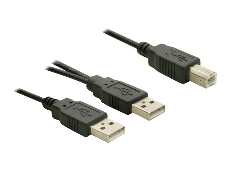DELOCK Kabel USB2.0 B->USB-A Pow+Pow/Dat