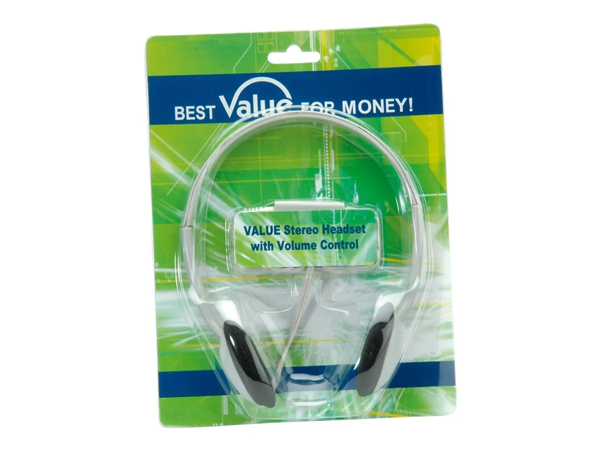 VALUE Stereo Kopfhörer Lautstärkeregler