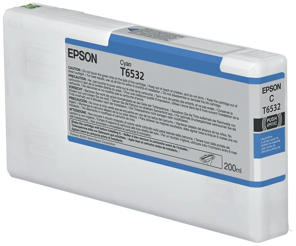 Epson T6532 Cyan-Tintenpatrone (200 ml)