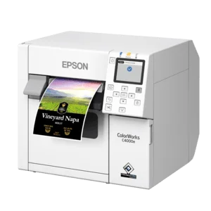 Epson ColorWorks C4000, Mattschwarze Tinte, Cutter, ZPLII, USB, Ethernet