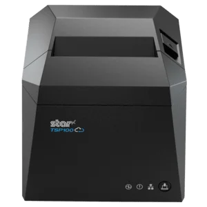 Star TSP143IV-UE SK, Linerless, CloudPRNT, 8 Punkte/mm (203dpi), Cutter, linerless, LTS, USB, Ethernet, Kit, grau