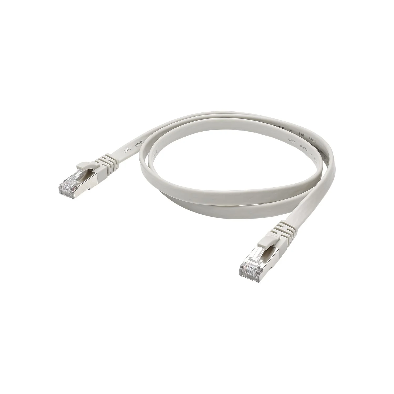 CAT.7/BASIC RJ45<>RJ45 Flachk. gr 3,00m