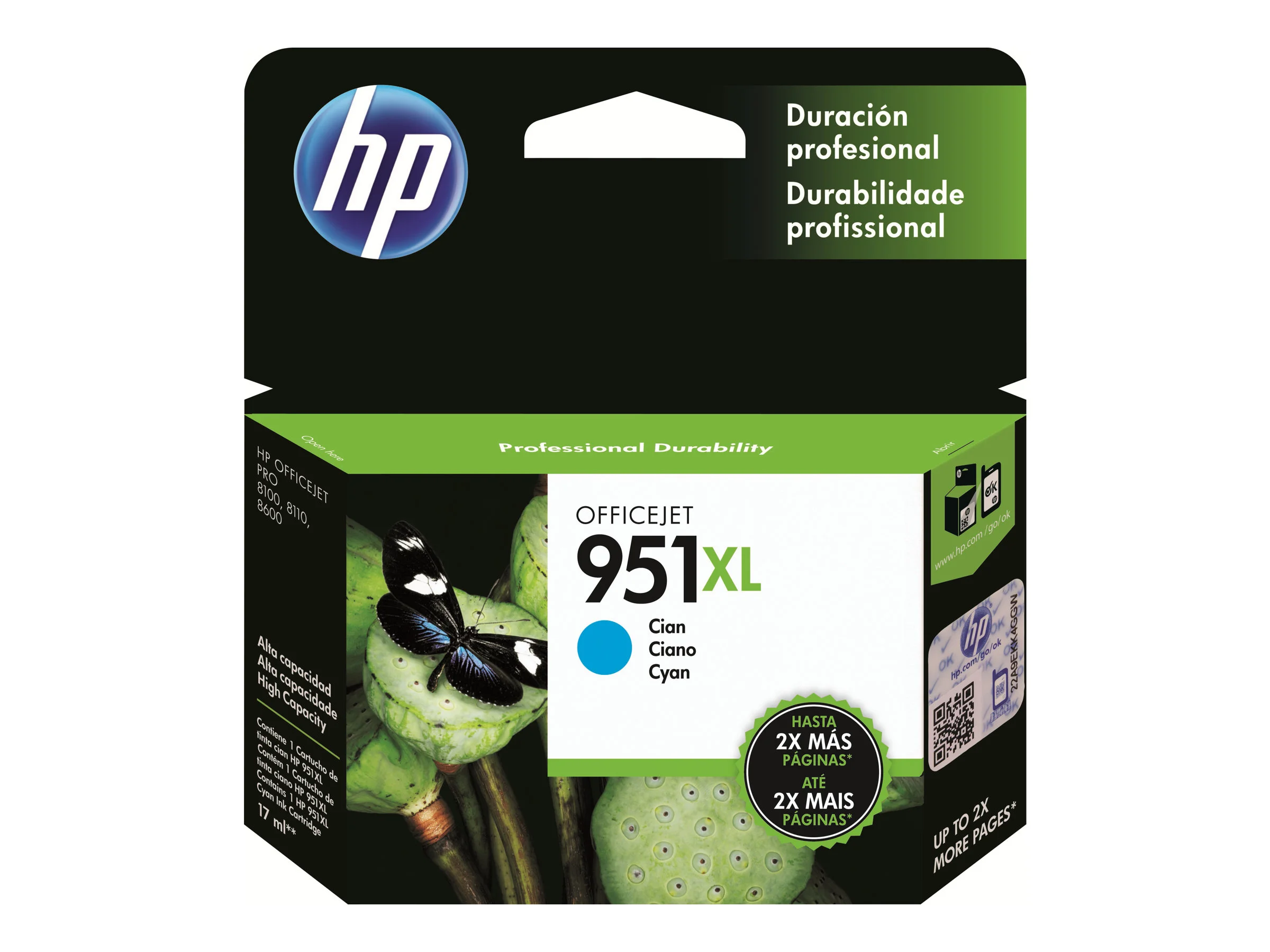 HP 951XL ink cyan