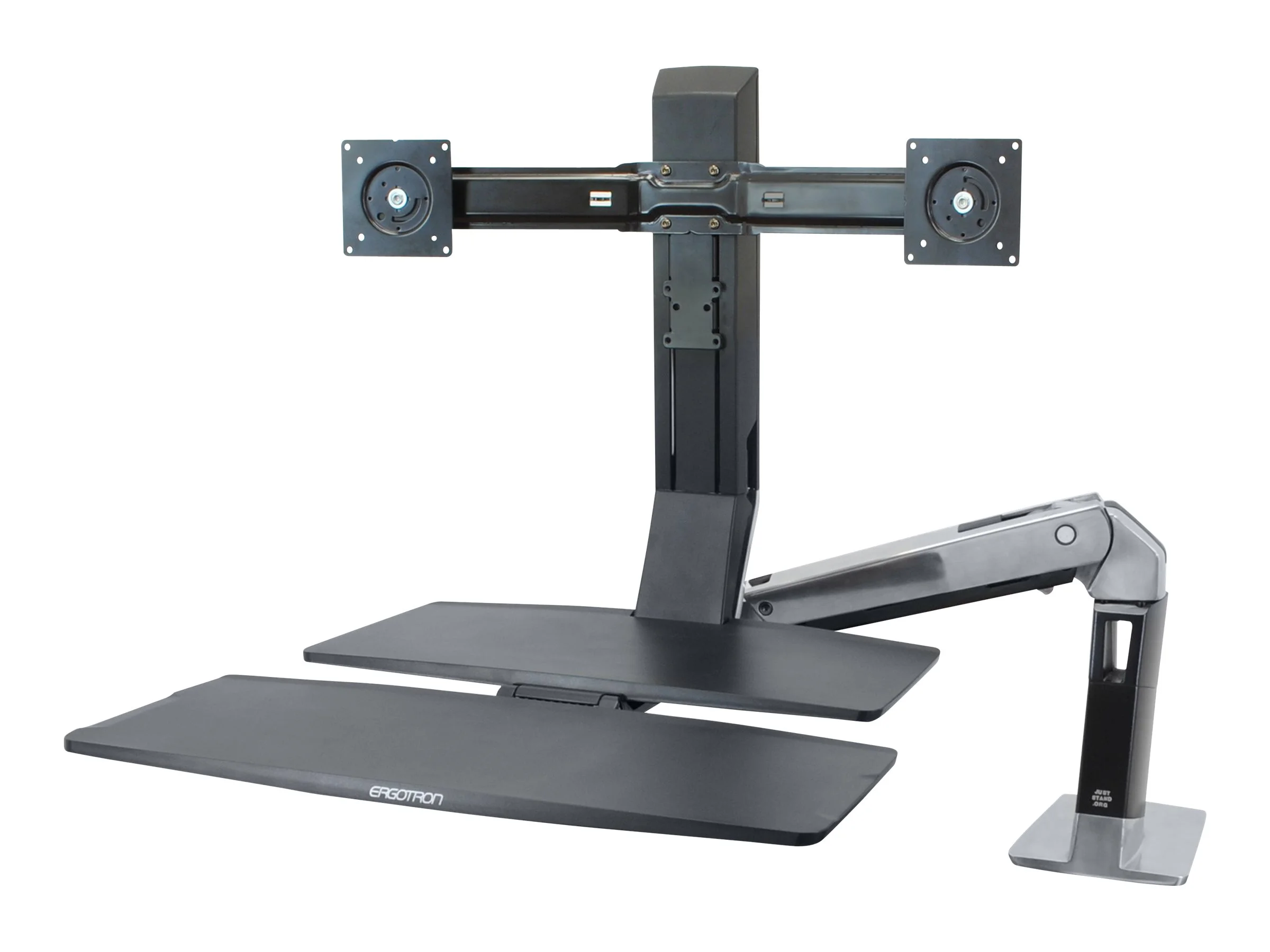 ERGOTRON WorkFit-A dual + Arbeitsflaeche