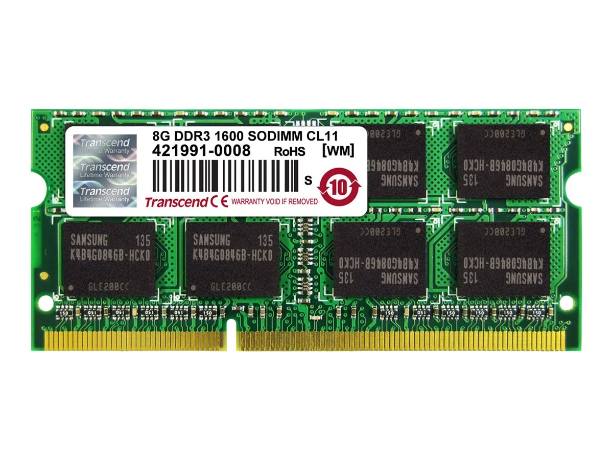 TRANSCEND SODIMM DDR3 1600Mhz 8GB
