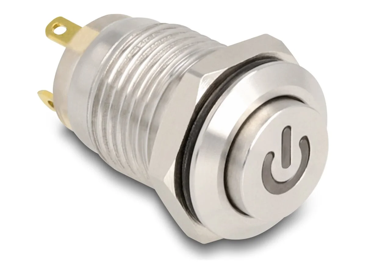 DELOCK Drucktaster zum Einbau 12 mm 4 x