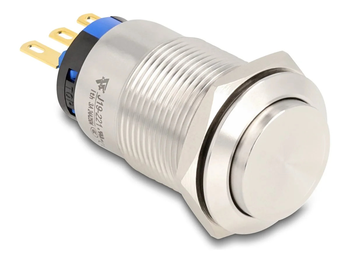 DELOCK Drucktaster zum Einbau 19 mm 3 x