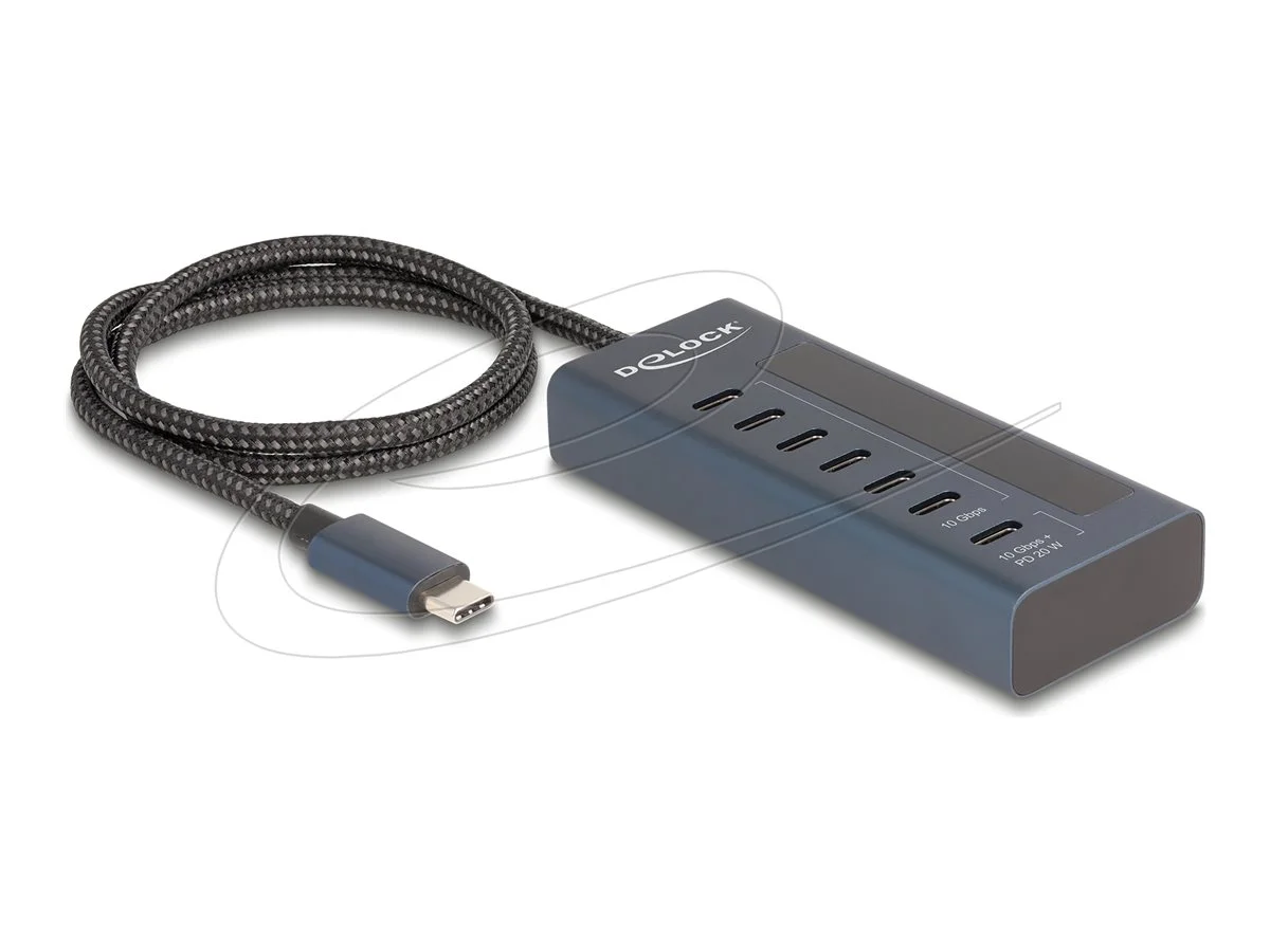DELOCK USB 10 Gbps Hub mit 7 USB Type-C
