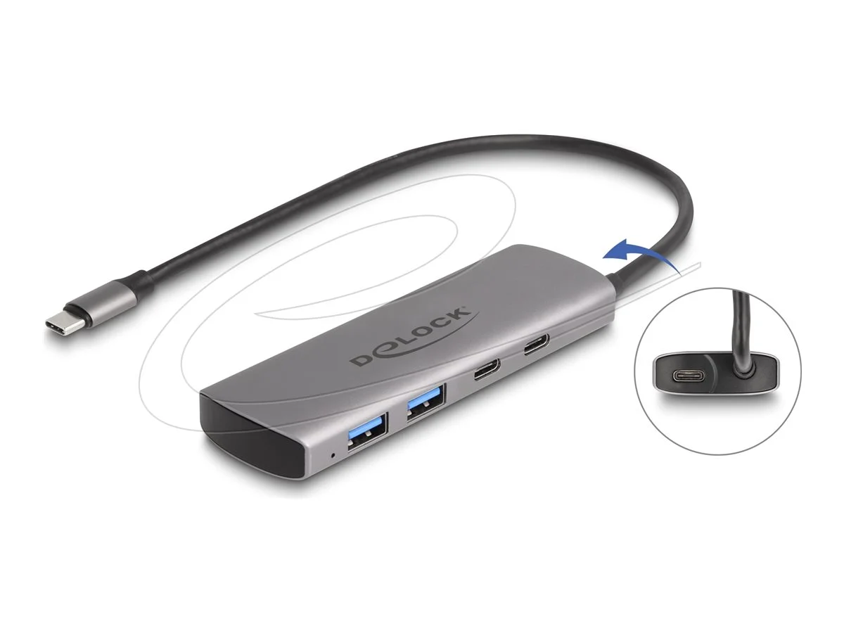 DELOCK USB 10 Gbps 2 Port USB Typ-A + 2