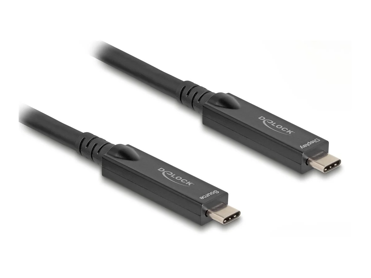 DELOCK USB-C 8K Video+Daten+PD Kabel 15m