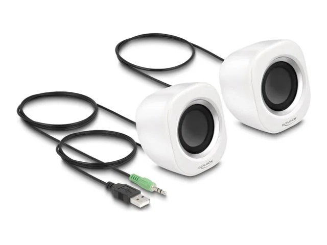 DELOCK Mini Stereo PC Lautsprecher mit 3