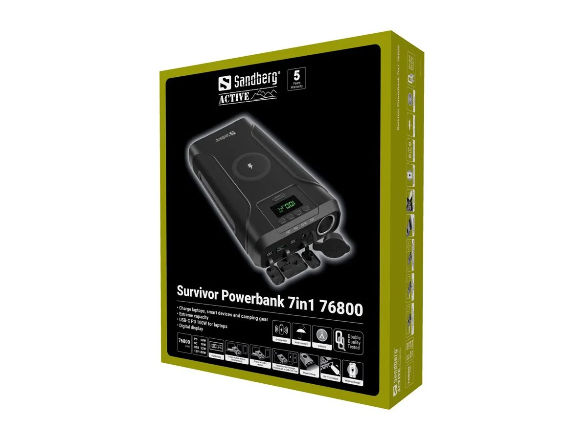 SANDBERG Survivor Powerbank 7in1 76800
