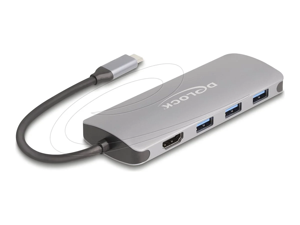 DELOCK 7 Port USB 10 Gbps Hub und 4K HDM