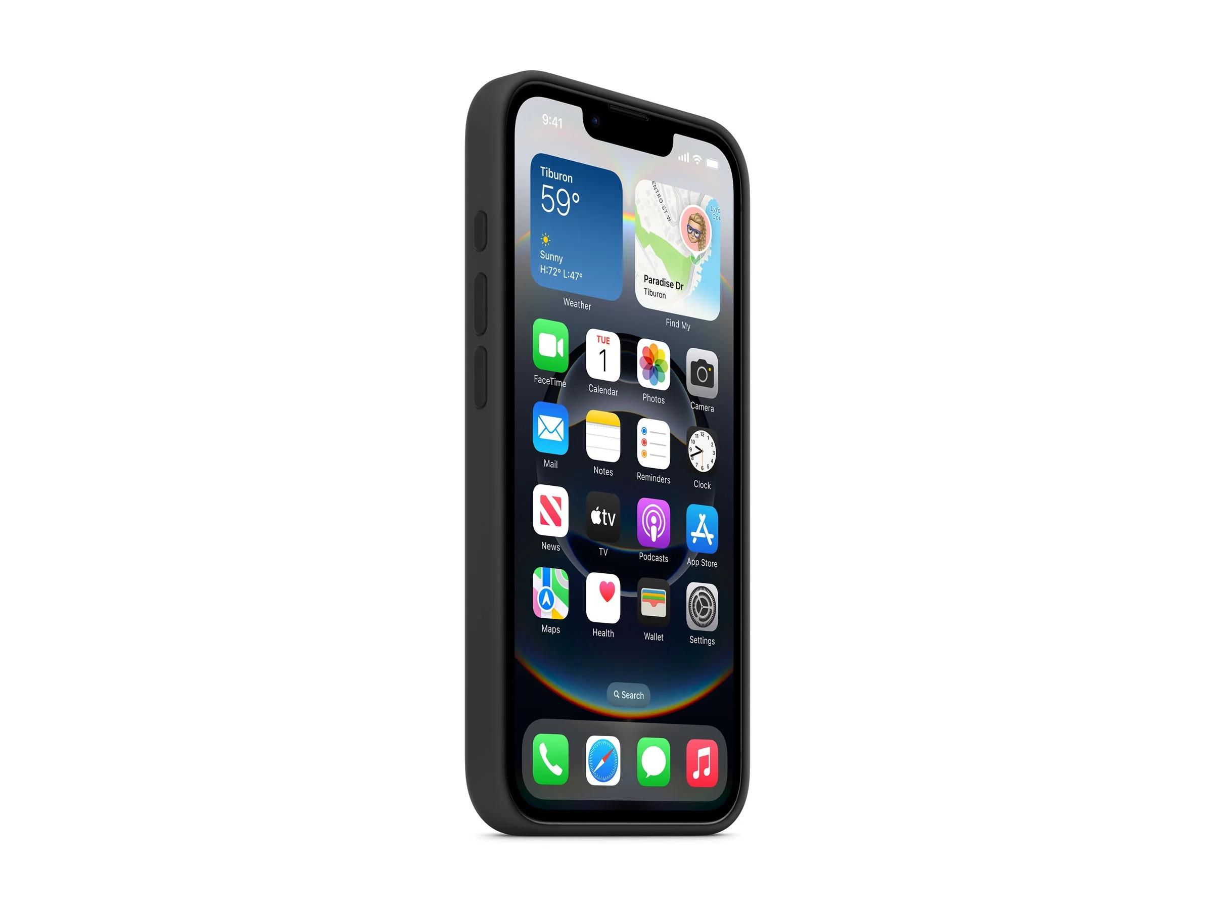 APPLE iPhone 16e Silicone Case Black