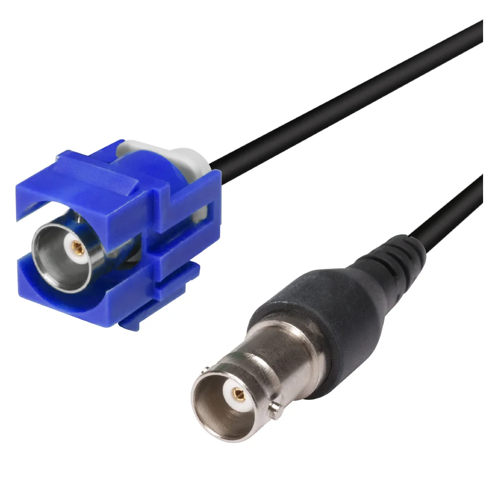 Keystone BNC fem. blau<>BNC fem. an 20cm