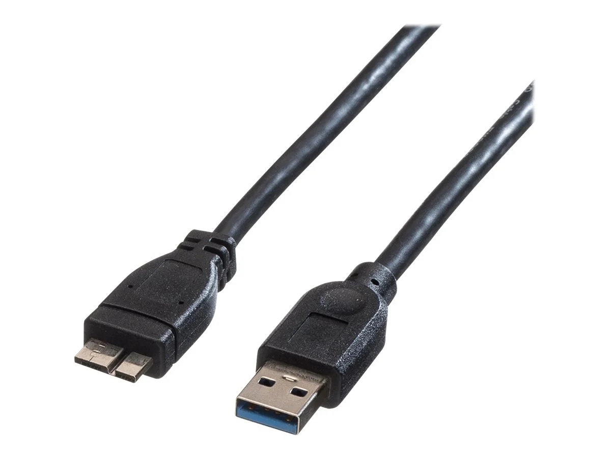 ROLINE USB 3.2 Gen 1 Kabel A ST 0,8m