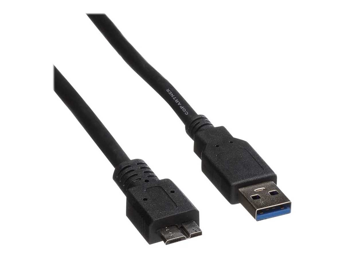 ROLINE USB 3.2 Gen 1 Kabel A ST 0,8m