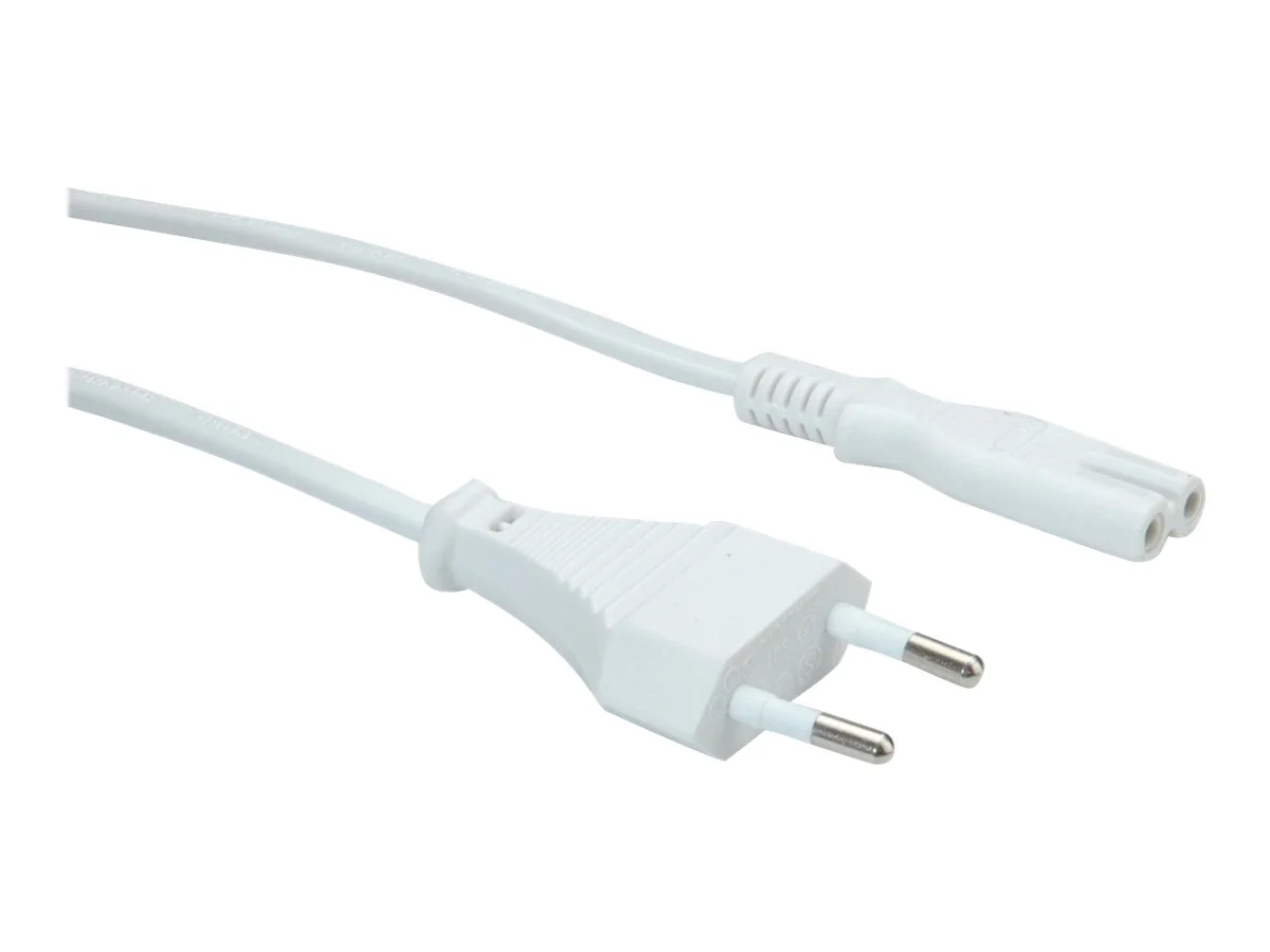 VALUE Netzkabel Euro-Flachstecker 1,8m