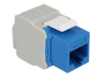 DELOCK Keystone RJ45> LSA Cat.6 UTP blau
