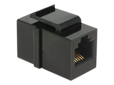 DELOCK Keystone RJ12 Buchse Cat.3 schw.