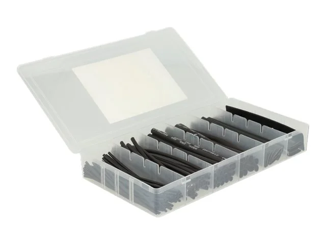 DELOCK Schrumpfschlauch 100-Stk schwarz