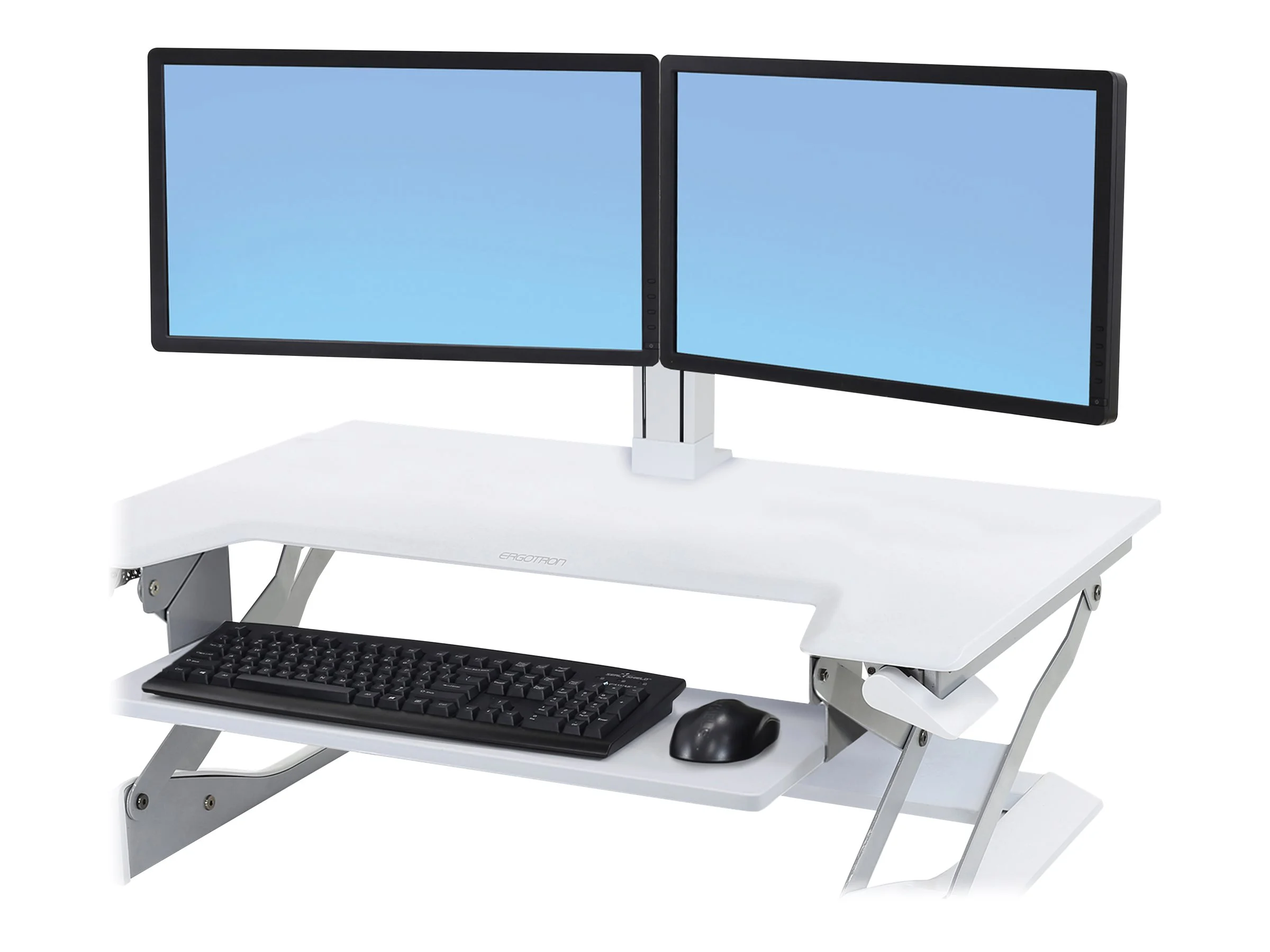 ERGOTRON WorkFit dual Monitor Kit weiss