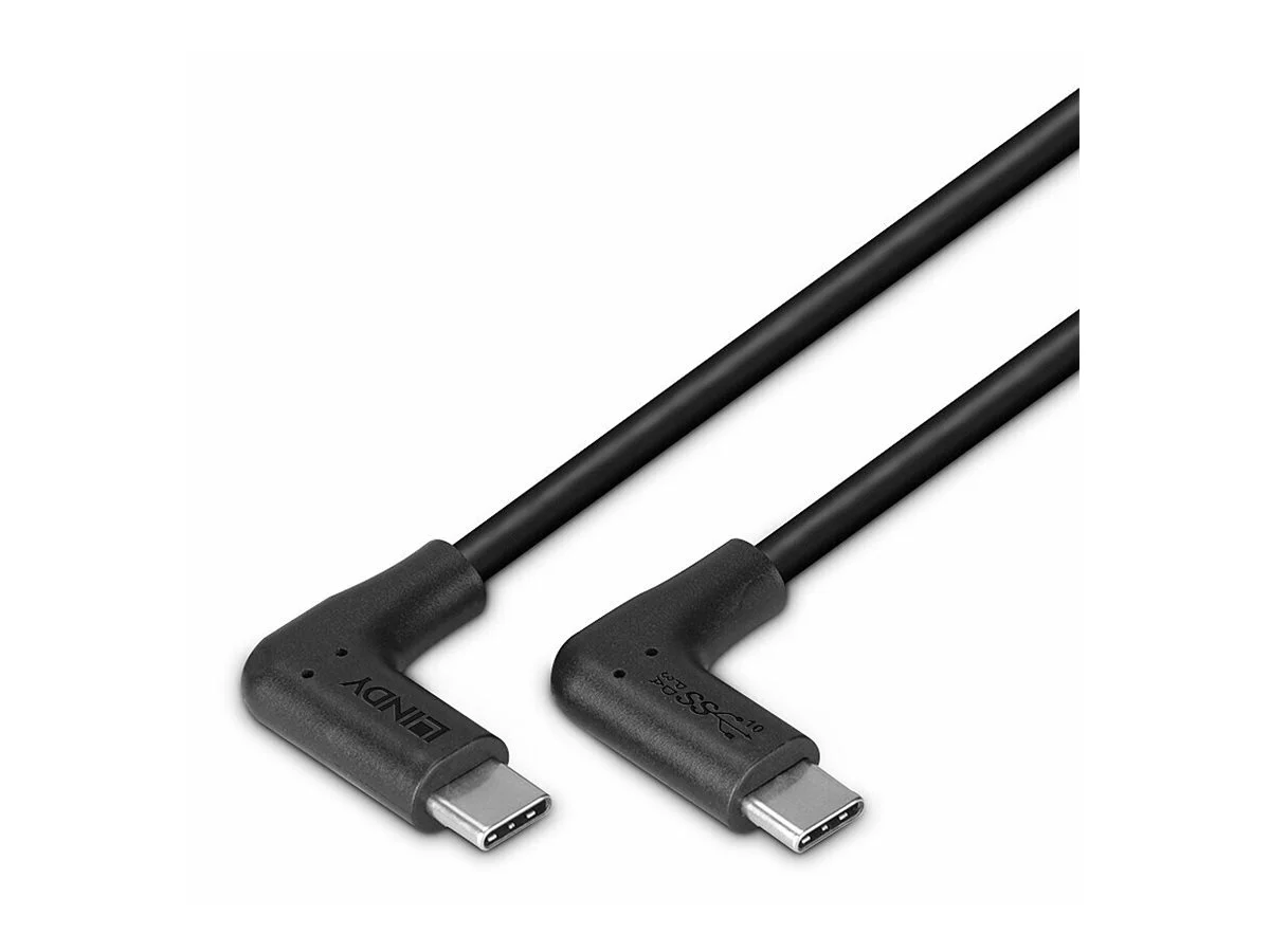 LINDY 1m USB 3.2 Typ C Kabel 2 x 90