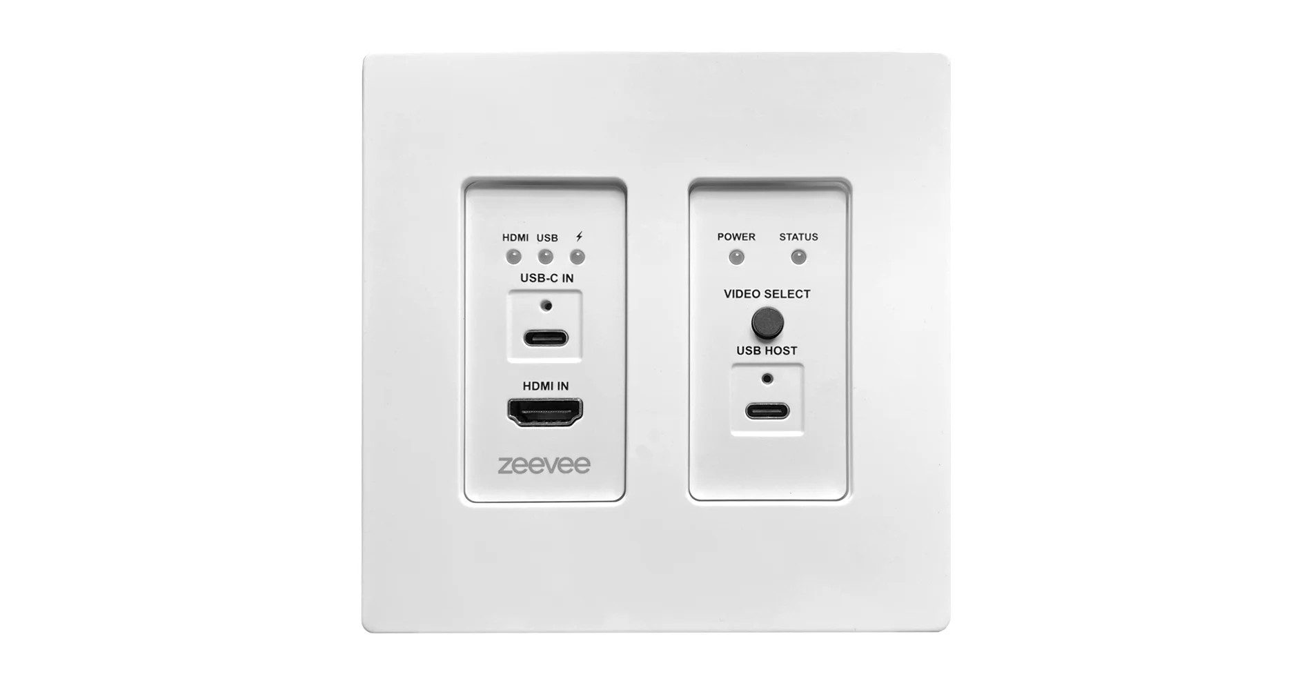 ZUHD60-1WE – ZUHD60 Encoder, Wall Plate, 2 x 1 Switching