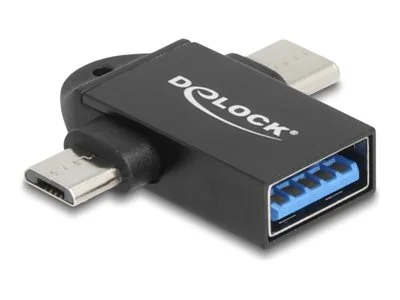 DELOCK Adapter USB 10 Gbps 2 in 1 USB-A