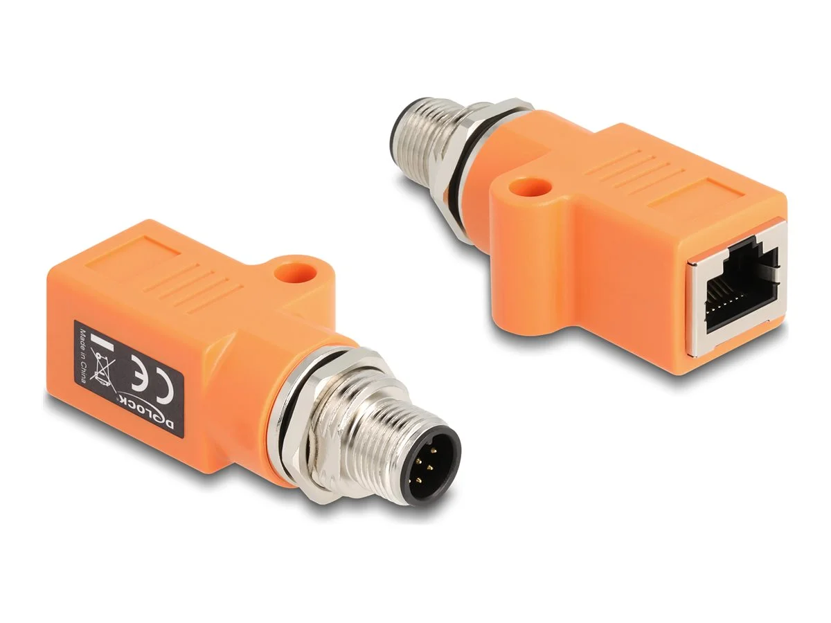 DELOCK M12 Adapter A-kodiert 8 Pin Steck