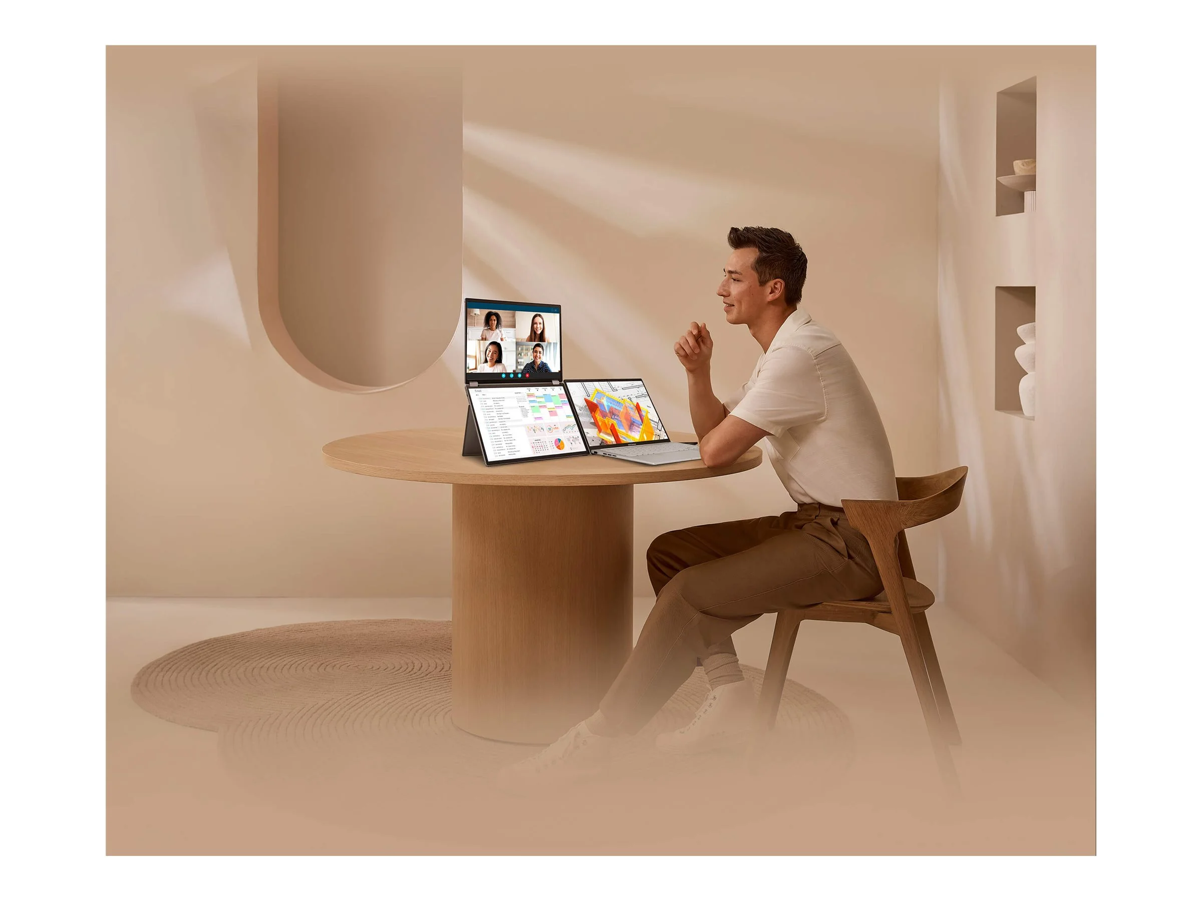 ASUS ZenScreen Duo OLED MQ149CD 35,56cm