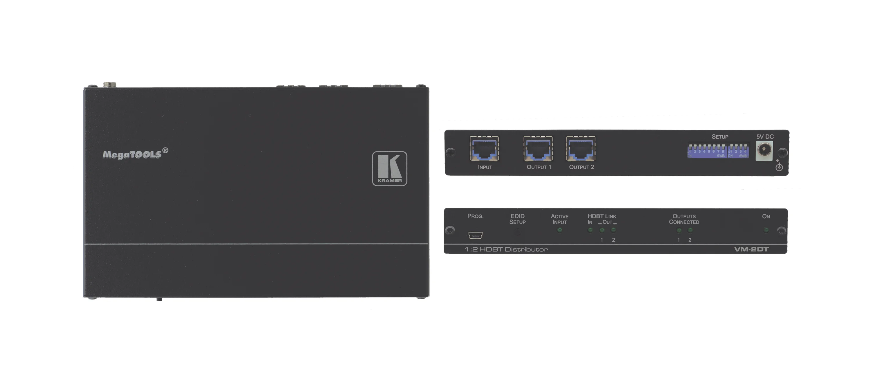 VM-2DT – 1:2 Verteilverstärker für 4K60 4:2:0 HDBaseT, große Reichweite