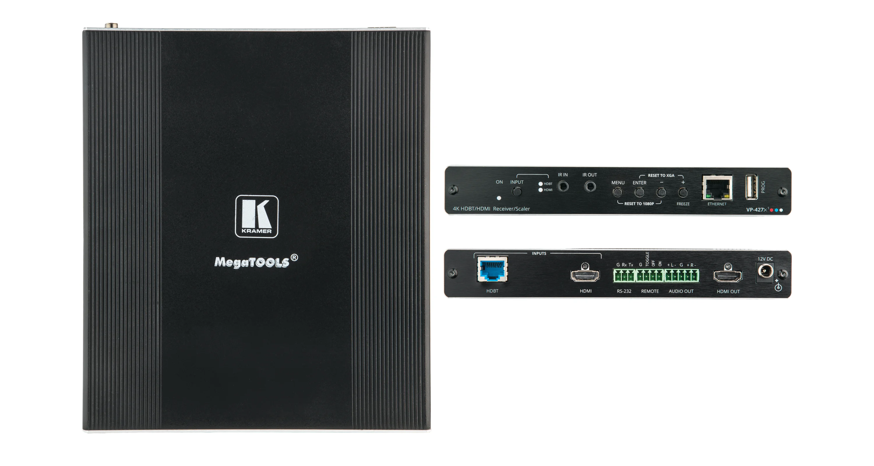 VP-427X1 – 4K HDR/HDBT Empfänger/Scaler mit HDBaseT- und HDMI-Eingang