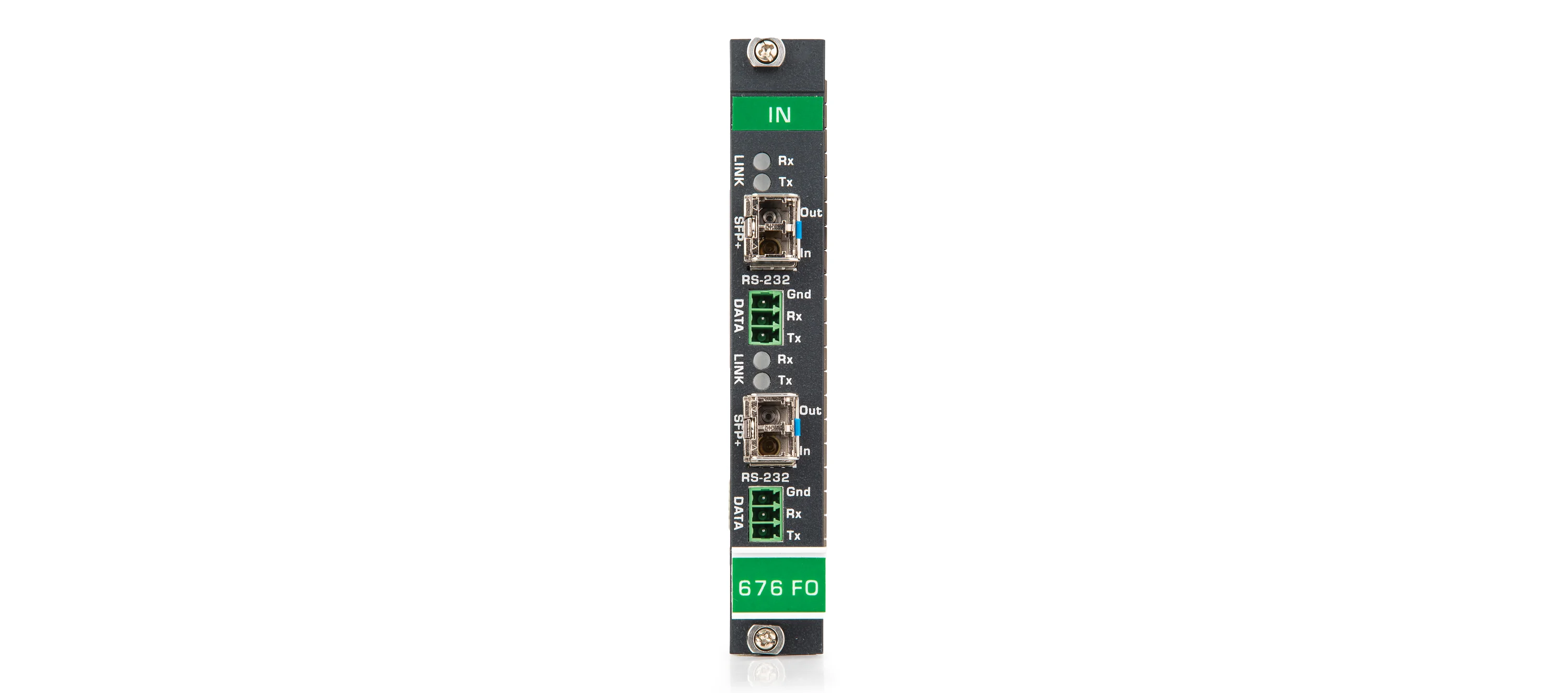 F676-IN2-F34 – 4K60 4:4:4 HDMI over Ultra−Reach MM/SM Fiber Optic Input Card