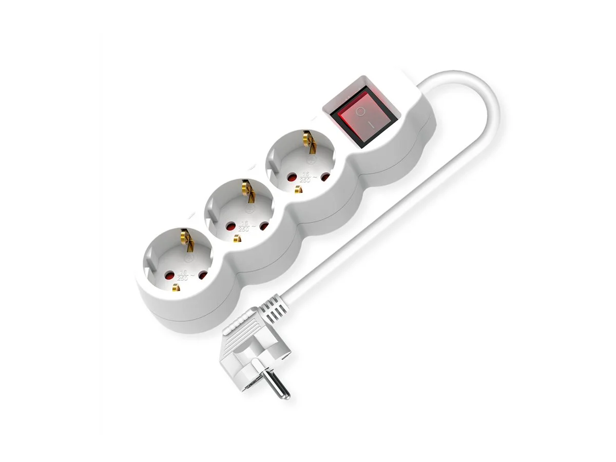 VALUE 3-fach Steckdosenleiste 3m