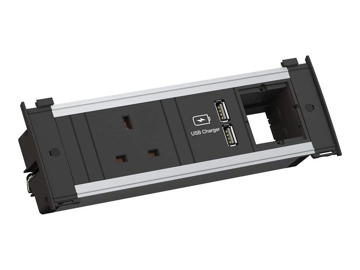 BACHMANN KAPSA S 1xUK USB Charger 1xCM