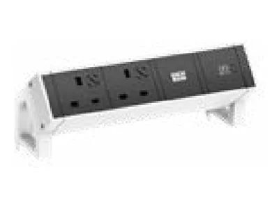 BACHMANN DESK2 2xUK 1xUSB C 30W 0,2m GST