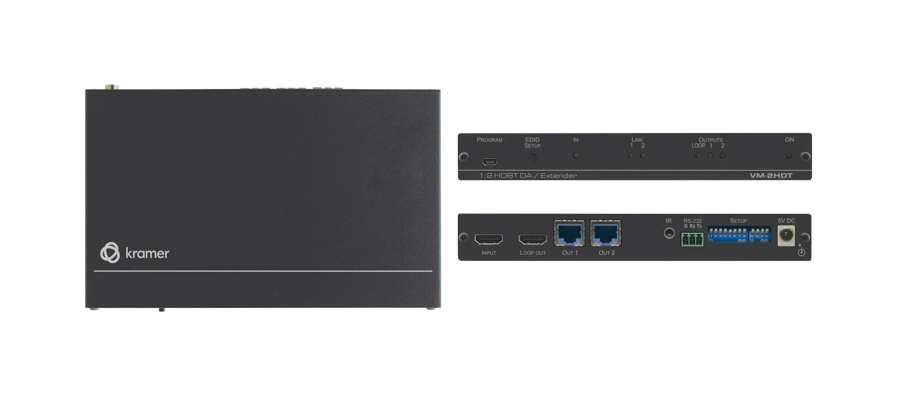 VM-2HDT – 1:2+1 4K 60 4:2:0 HDMI Long-Reach HDBaseT Verteilverstärker