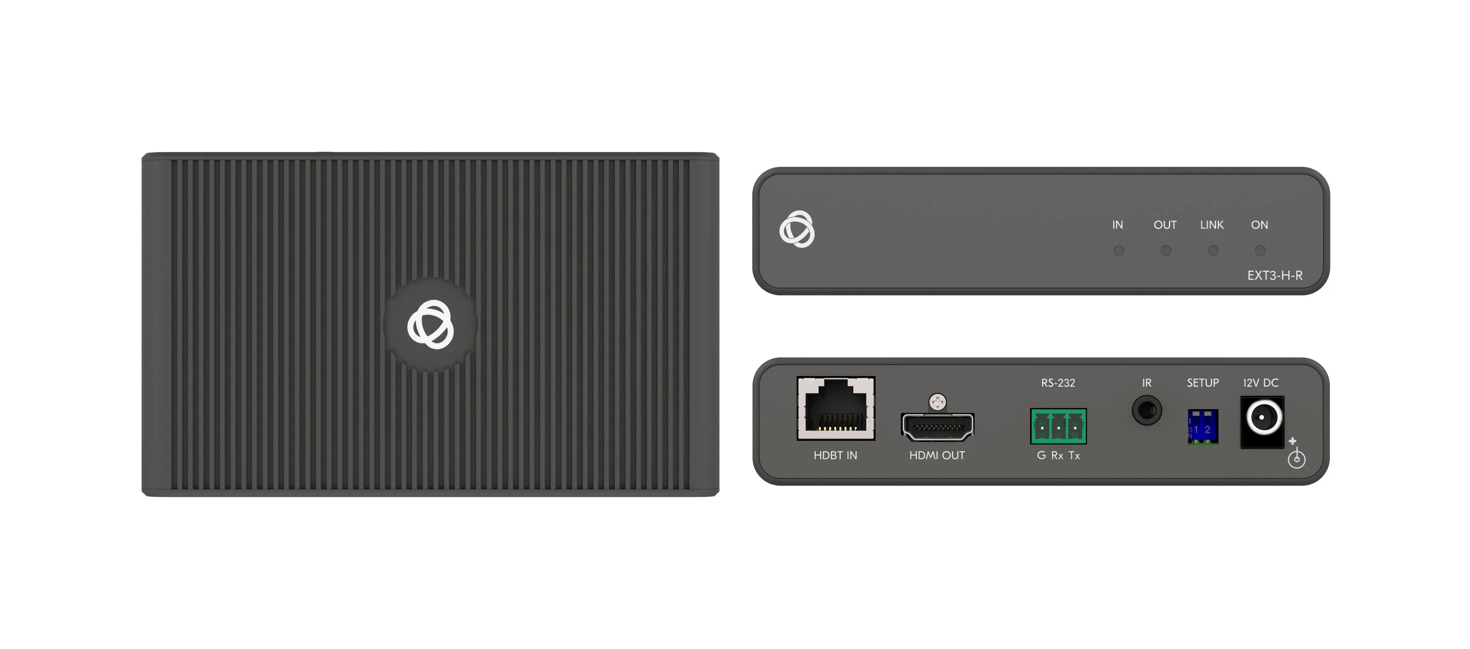 EXT3-H-R – 4K60 4:4:4 HDR HDMI Receiver with RS–232 & IR over Long–Reach HDBaseT