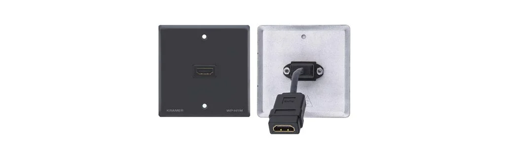 WP-H1M(WP-HDMI1M)/EU/GB(G) – Passive Wall Plate - HDMI for EU/GB - Gray
