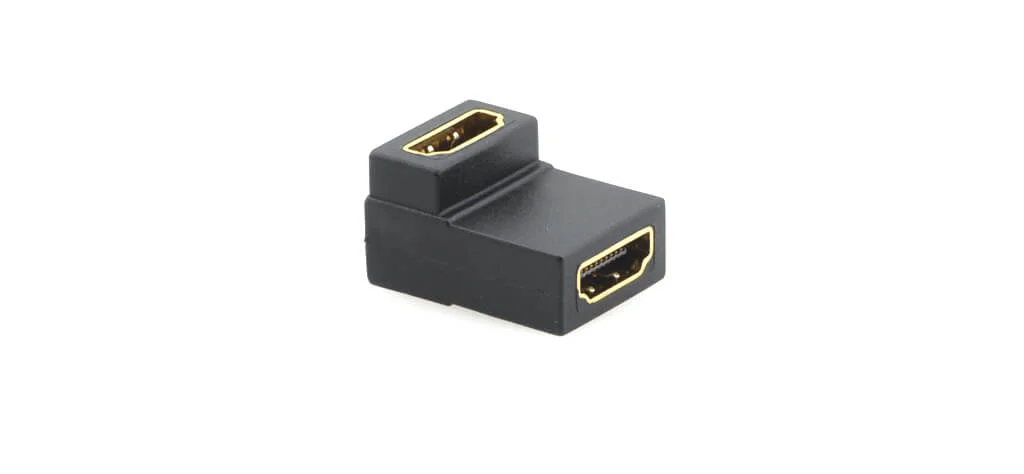 AD-HF/HF/RA – HDMI-Buchse / HDMI-Buchse im 90° Winkel (Gender Changer)