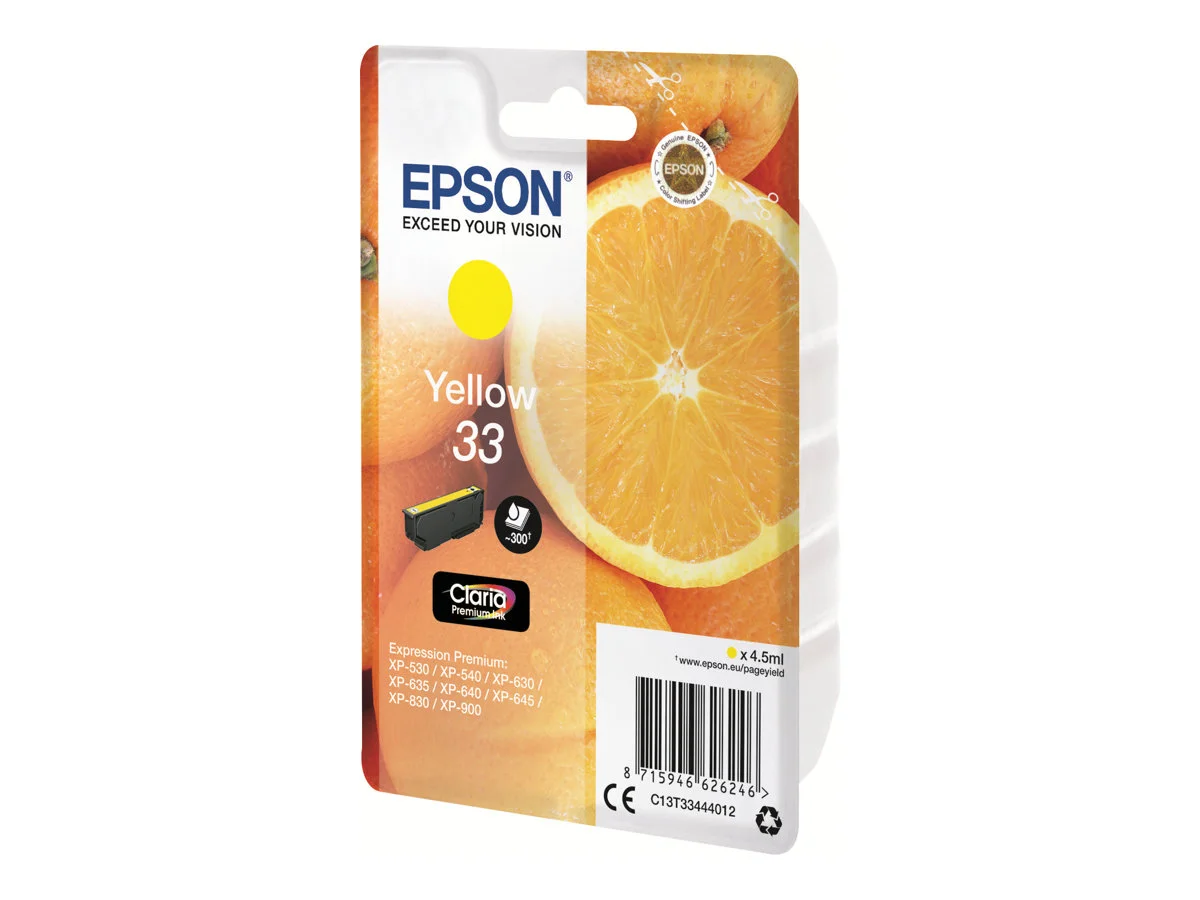 EPSON 3LB Singlepack Yellow 33 Claria
