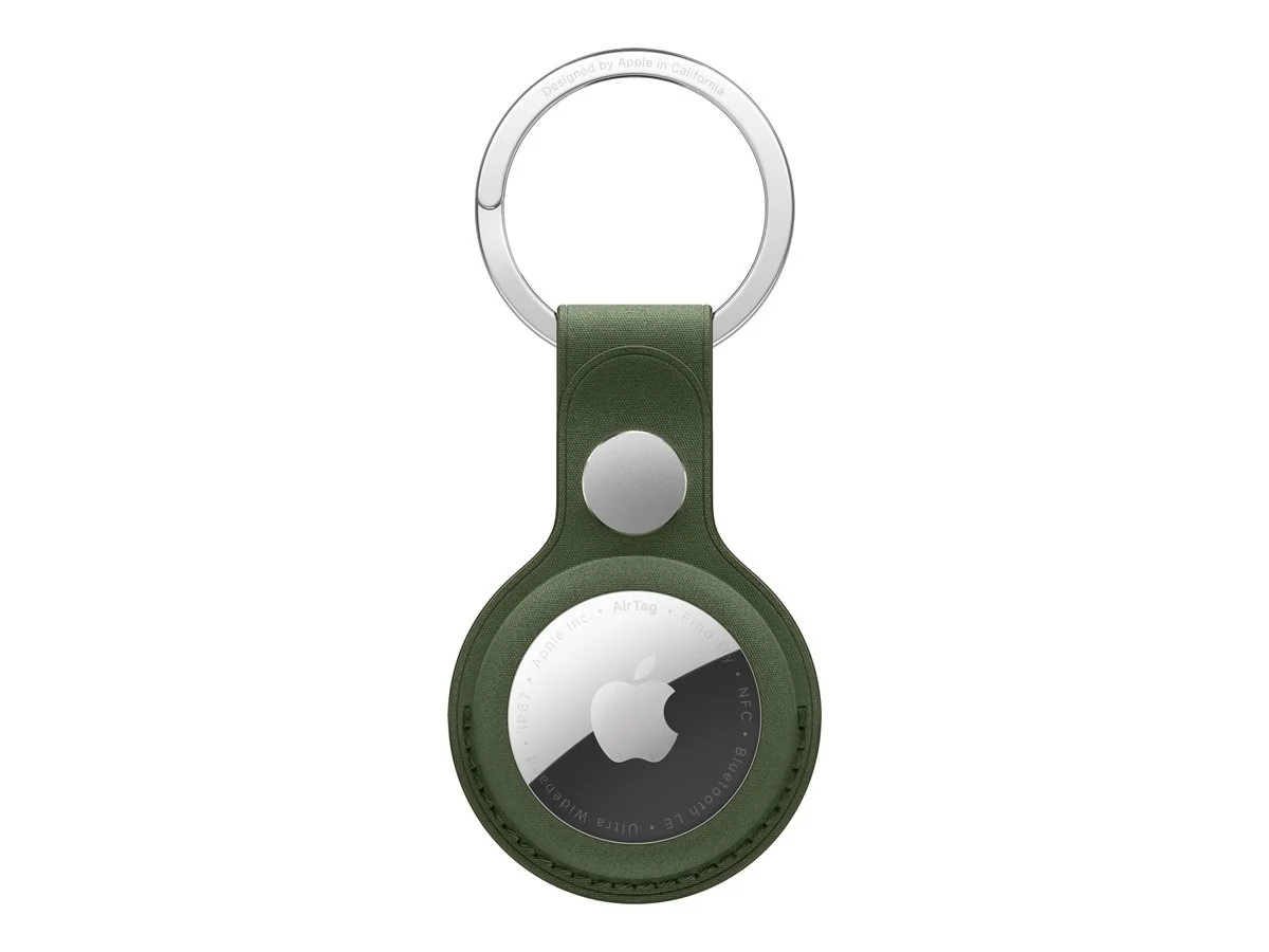APPLE AIRTAG FINEWOVEN KEY RING MOSS