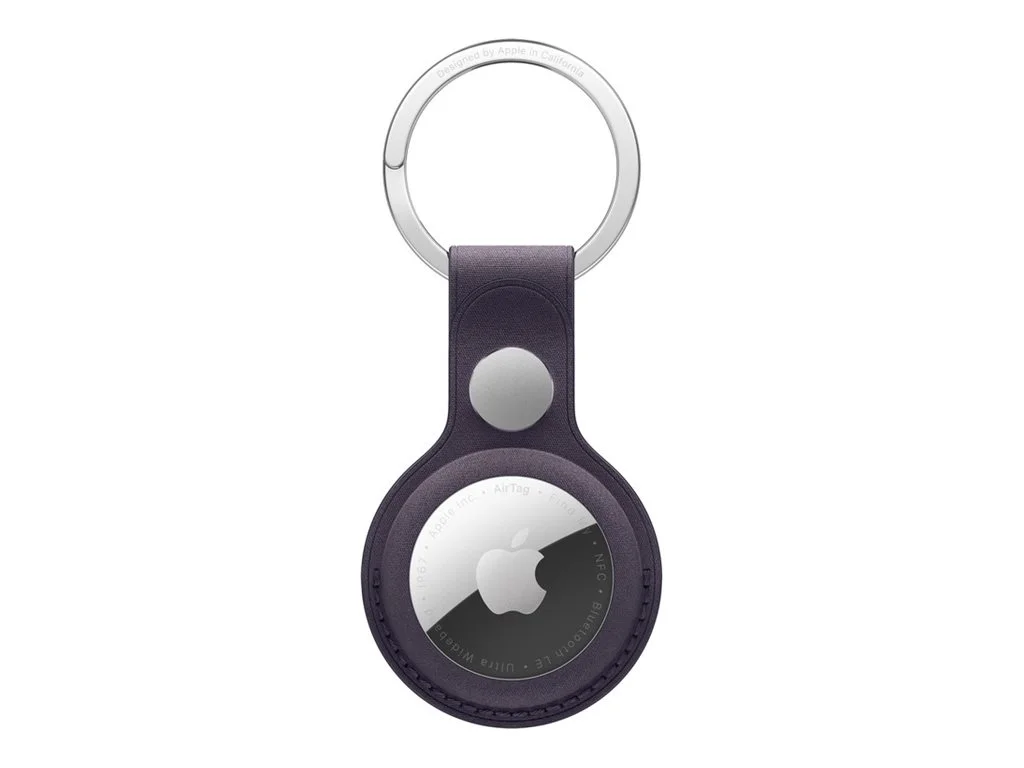 APPLE AIRTAG FINEWOVEN KEY RING MID PURP